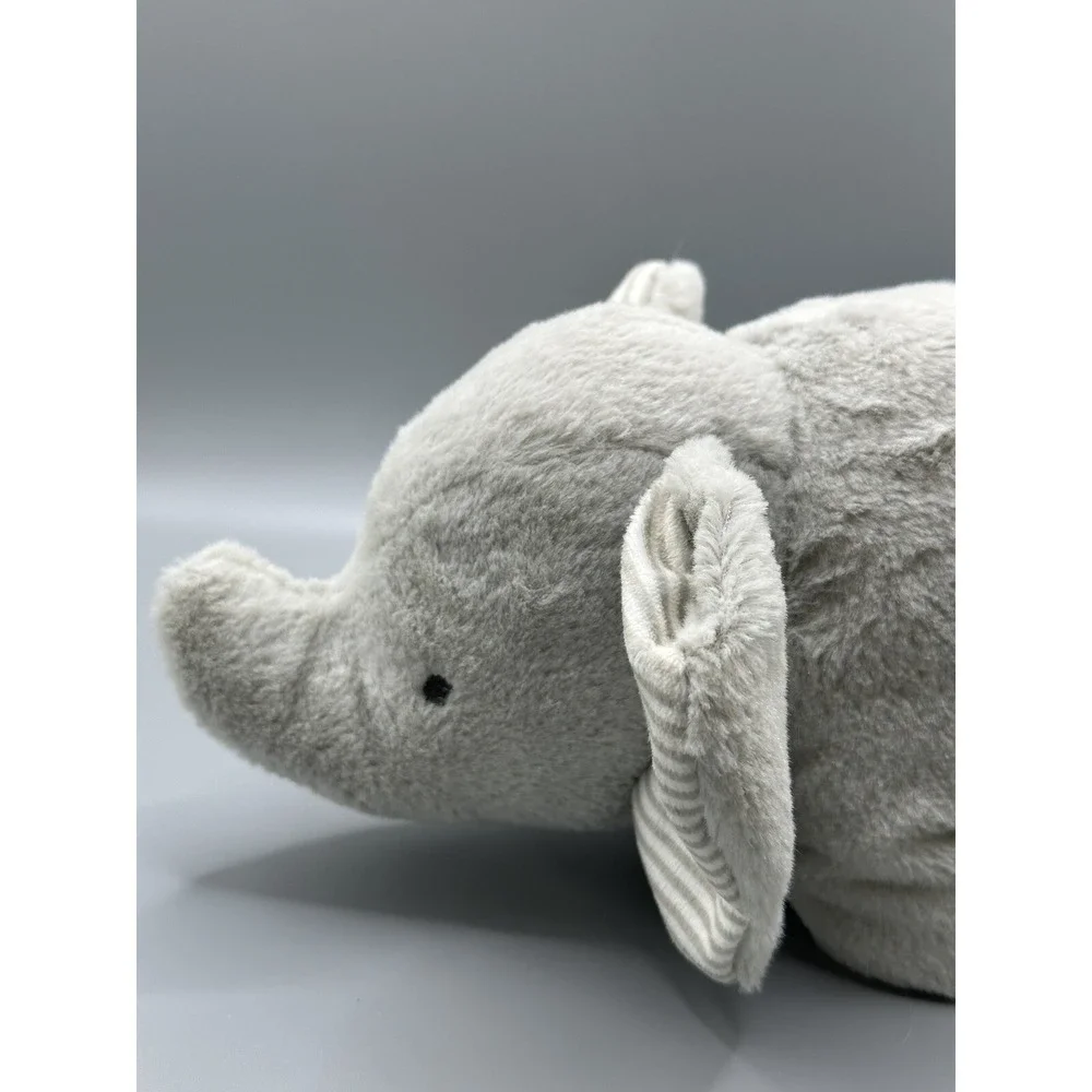 Carter's Elephant Musical Plush Wind Up Gray Stripe 9
